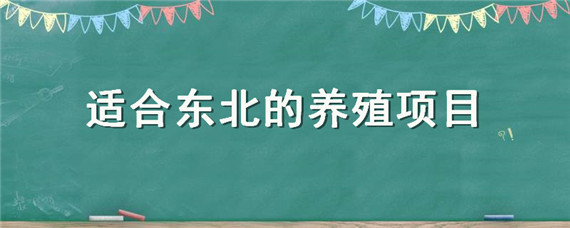 适合东北的养殖项目